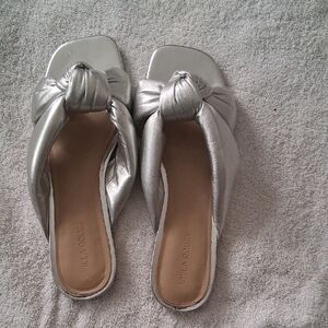Villa Rouge Silver Women's Flats